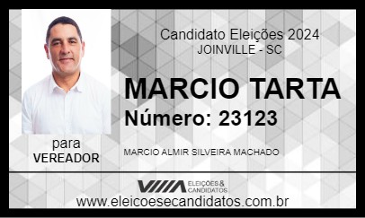 Candidato MARCIO TARTA 2024 - JOINVILLE - Eleições