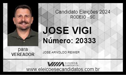 Candidato JOSE VIGI 2024 - RODEIO - Eleições