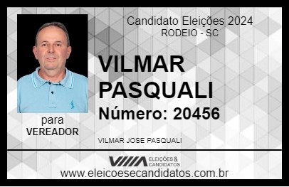 Candidato VILMAR PASQUALI 2024 - RODEIO - Eleições