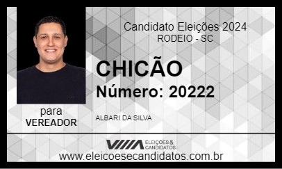 Candidato CHICÃO 2024 - RODEIO - Eleições