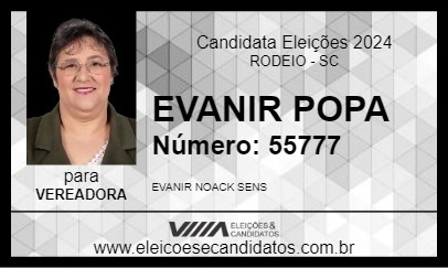 Candidato EVANIR POPA 2024 - RODEIO - Eleições