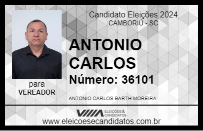 Candidato ANTONIO CARLOS 2024 - CAMBORIÚ - Eleições