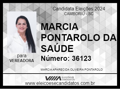 Candidato MARCIA PONTAROLO DA SAÚDE 2024 - CAMBORIÚ - Eleições