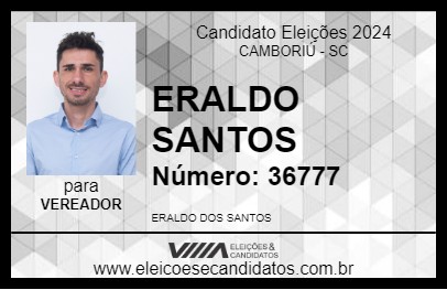 Candidato ERALDO SANTOS 2024 - CAMBORIÚ - Eleições