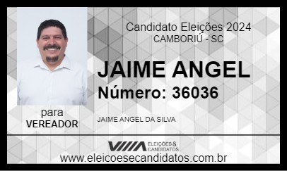 Candidato JAIME ANGEL 2024 - CAMBORIÚ - Eleições