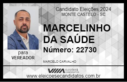 Candidato MARCELINHO DA SAÚDE 2024 - MONTE CASTELO - Eleições