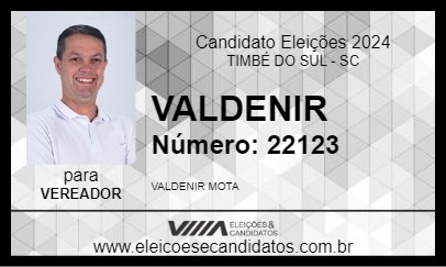 Candidato VALDENIR 2024 - TIMBÉ DO SUL - Eleições