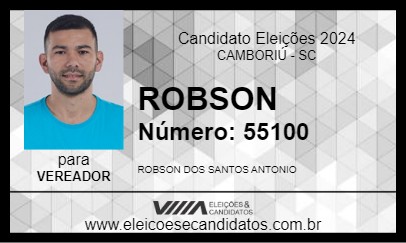 Candidato ROBSON 2024 - CAMBORIÚ - Eleições