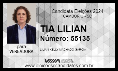 Candidato TIA LILIAN 2024 - CAMBORIÚ - Eleições