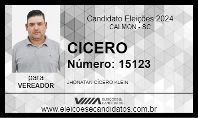 Candidato CICERO 2024 - CALMON - Eleições