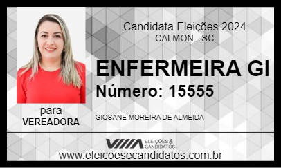 Candidato ENFERMEIRA GI 2024 - CALMON - Eleições