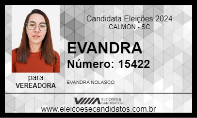 Candidato EVANDRA 2024 - CALMON - Eleições