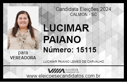 Candidato LUCIMAR PAIANO 2024 - CALMON - Eleições