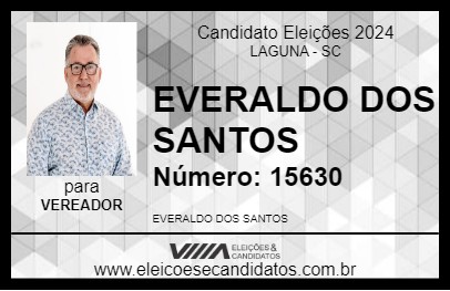 Candidato EVERALDO DOS SANTOS 2024 - LAGUNA - Eleições