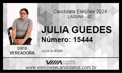 Candidato JULIA GUEDES 2024 - LAGUNA - Eleições