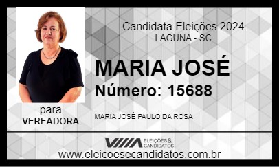 Candidato MARIA JOSÉ 2024 - LAGUNA - Eleições