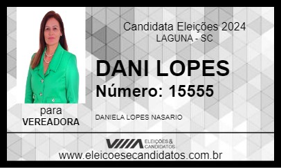 Candidato DANI LOPES 2024 - LAGUNA - Eleições