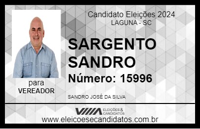 Candidato SARGENTO SANDRO 2024 - LAGUNA - Eleições