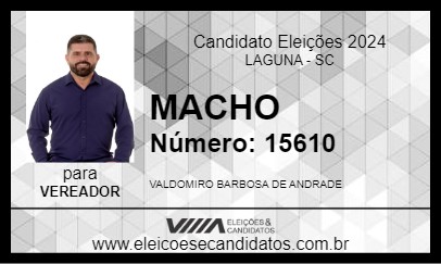 Candidato MACHO 2024 - LAGUNA - Eleições