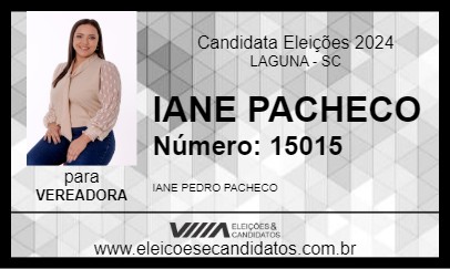 Candidato IANE PACHECO 2024 - LAGUNA - Eleições