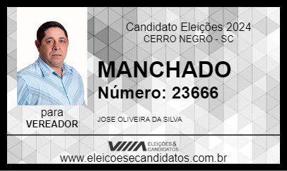 Candidato MANCHADO 2024 - CERRO NEGRO - Eleições