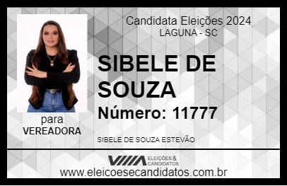 Candidato SIBELE DE SOUZA 2024 - LAGUNA - Eleições