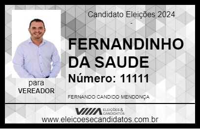 Candidato FERNANDINHO DA SAUDE 2024 - LAGUNA - Eleições