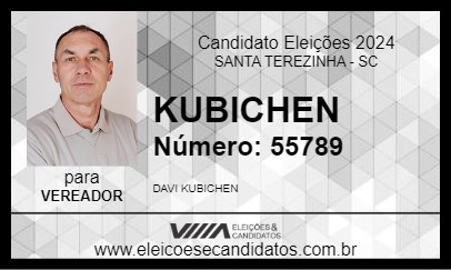 Candidato KUBICHEN 2024 - SANTA TEREZINHA - Eleições