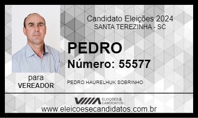 Candidato PEDRO 2024 - SANTA TEREZINHA - Eleições