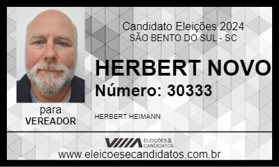 Candidato HERBERT NOVO 2024 - SÃO BENTO DO SUL - Eleições