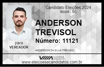 Candidato ANDERSON TREVISOL 2024 - IBIAM - Eleições