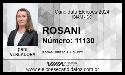 Candidato ROSANI 2024 - IBIAM - Eleições