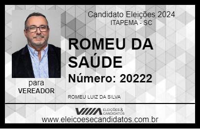 Candidato ROMEU DA SAÚDE 2024 - ITAPEMA - Eleições