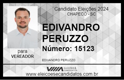 Candidato EDIVANDRO PERUZZO 2024 - CHAPECÓ - Eleições