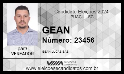 Candidato GEAN 2024 - IPUAÇU - Eleições