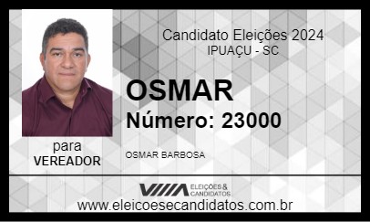 Candidato OSMAR 2024 - IPUAÇU - Eleições