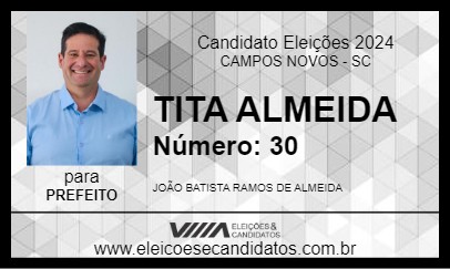 Candidato TITA ALMEIDA 2024 - CAMPOS NOVOS - Eleições