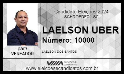 Candidato LAELSON UBER 2024 - SCHROEDER - Eleições