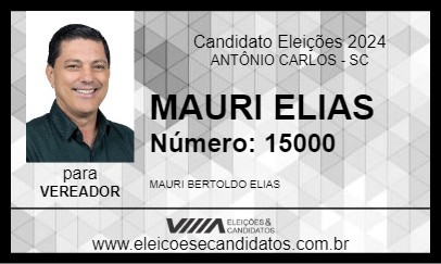 Candidato MAURI ELIAS 2024 - ANTÔNIO CARLOS - Eleições