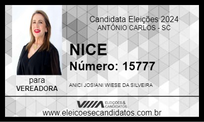 Candidato NICE 2024 - ANTÔNIO CARLOS - Eleições