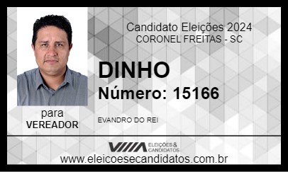 Candidato DINHO 2024 - CORONEL FREITAS - Eleições