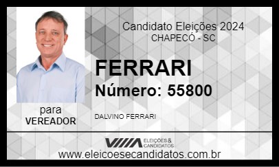 Candidato FERRARI 2024 - CHAPECÓ - Eleições