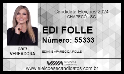 Candidato EDI FOLLE 2024 - CHAPECÓ - Eleições