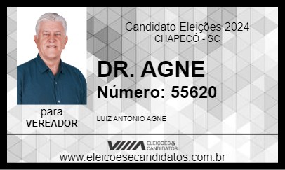 Candidato DR. AGNE 2024 - CHAPECÓ - Eleições