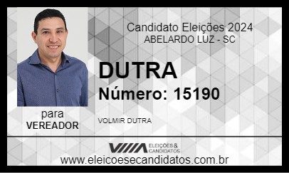 Candidato DUTRA 2024 - ABELARDO LUZ - Eleições