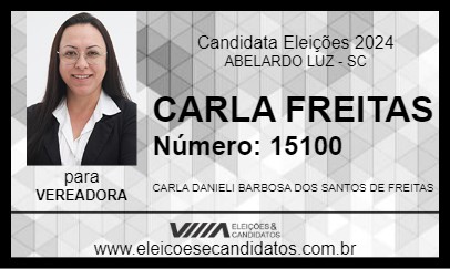 Candidato CARLA FREITAS 2024 - ABELARDO LUZ - Eleições