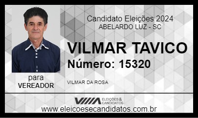 Candidato VILMAR TAVICO 2024 - ABELARDO LUZ - Eleições