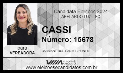 Candidato CASSI 2024 - ABELARDO LUZ - Eleições