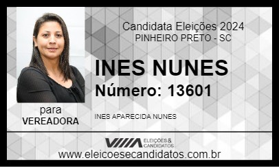 Candidato INES NUNES 2024 - PINHEIRO PRETO - Eleições