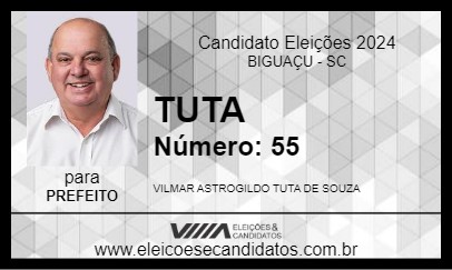 Candidato TUTA 2024 - BIGUAÇU - Eleições